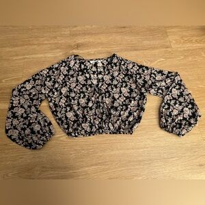Flair Floral Long Sleeve Blouse, size S